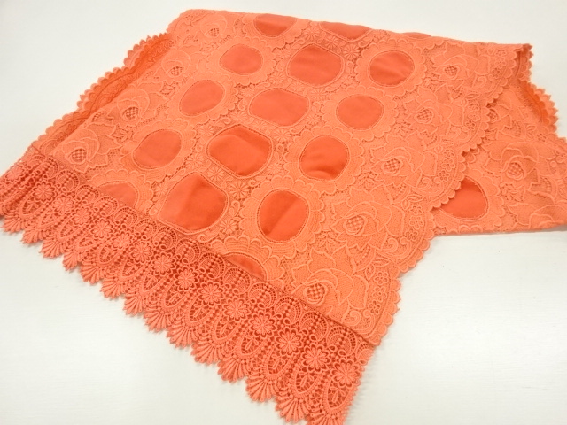 JAPANESE SHAWL / VELVET / LACE / FLOWER